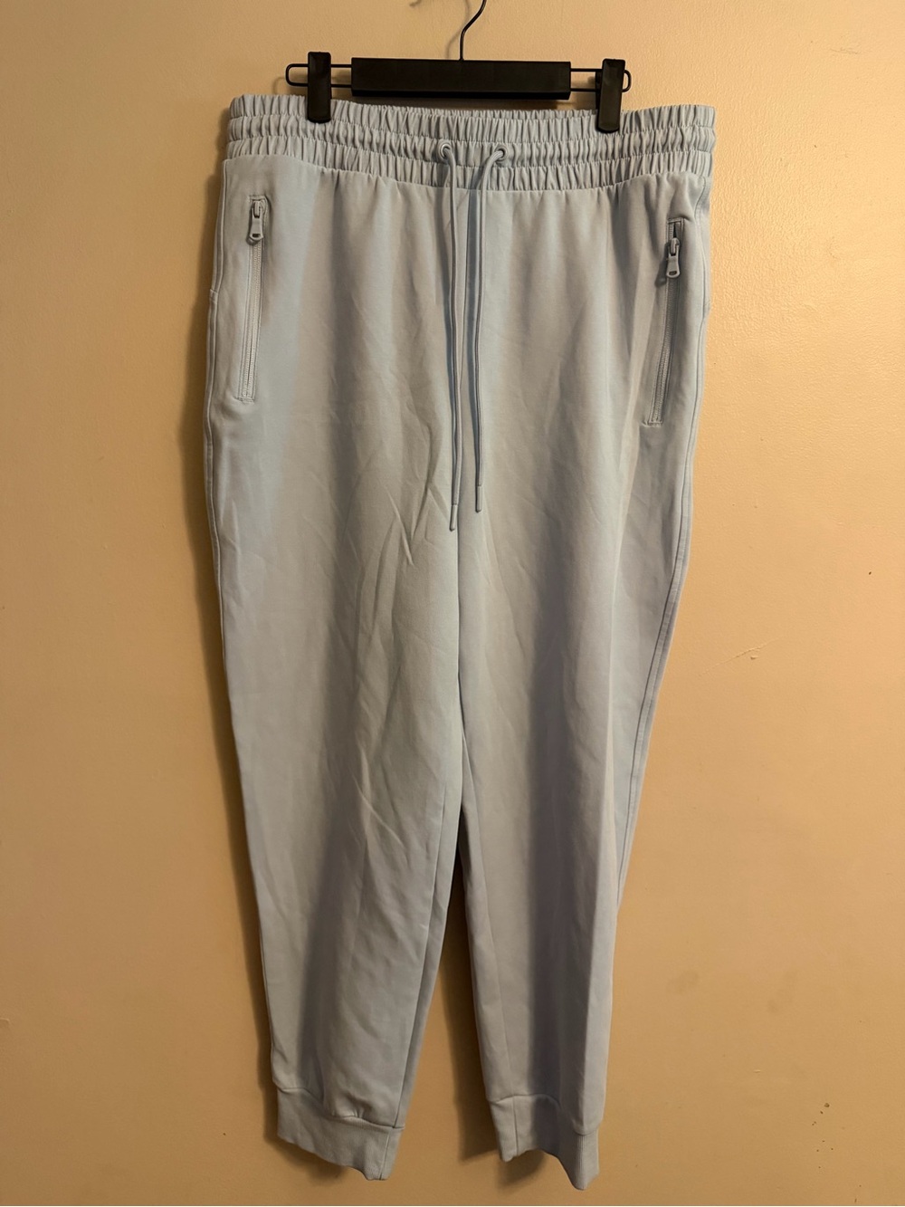 Light Blue Women's Drawstring Jogger Pants